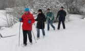 5km à pied...ça use les apres skiiii!